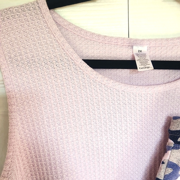 George Women's Plus Size Two Piece Pajama Set Size 2x - Picture 4 of 10